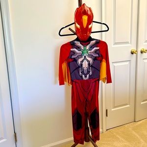 Bakugan Dragonoid Halloween costume, Red, size S/P (4-6); Mask included